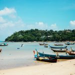 Boats on the beach on gay Koh Samui, one of the most popular destinations for gay men in Thailand